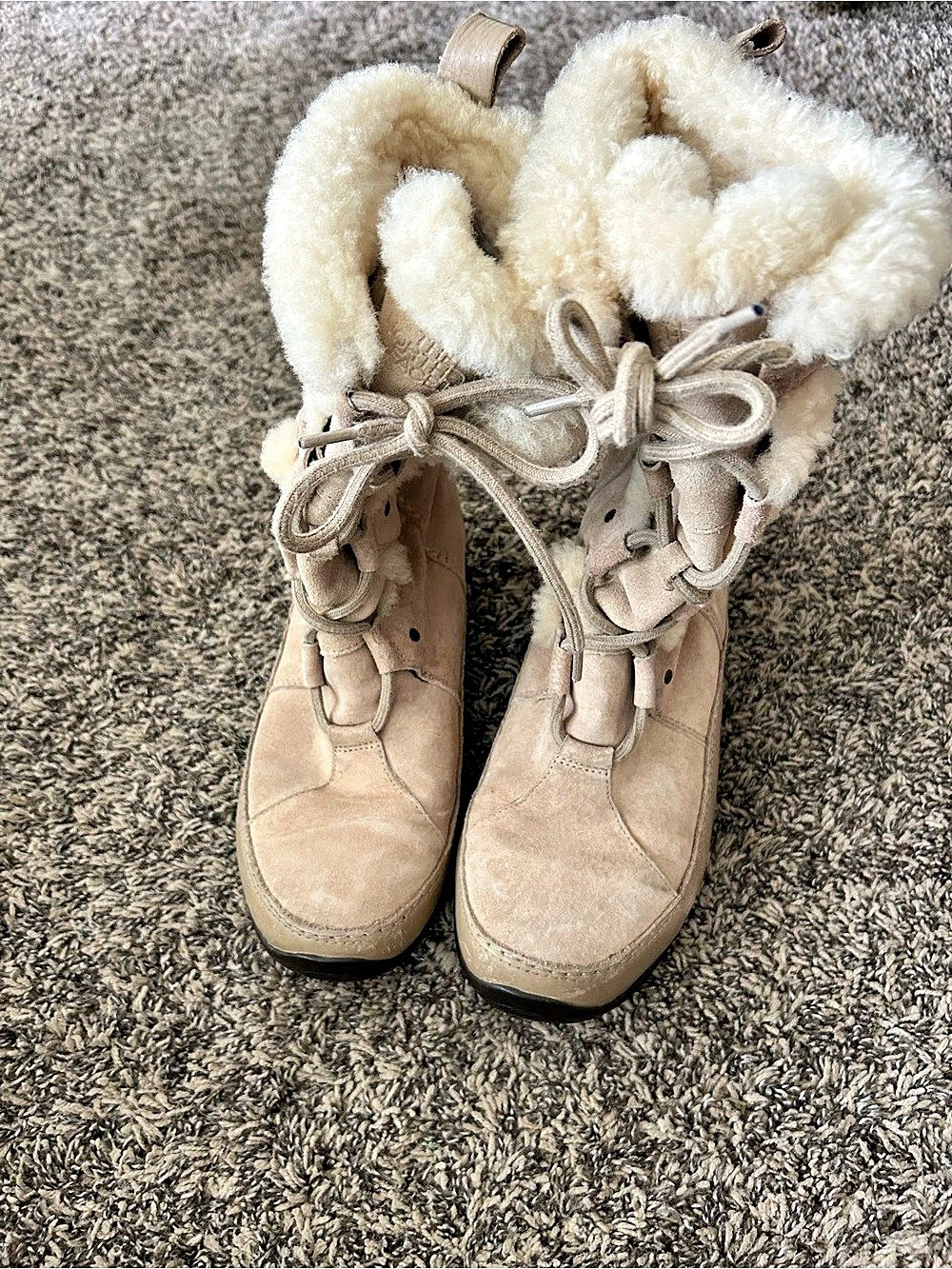 The North Face Abby II Winter Boots in Beige